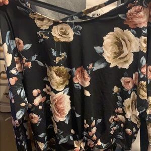 Long sleeve flower shirt